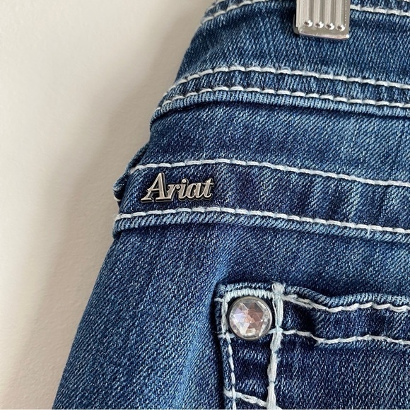 ARIAT Ruby Bootcut Jeans Low Rise Womens 26S Bling Jeweled Embellished - Picture 5 of 14